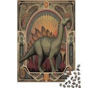 Stegosaurus Jigsaw Puzzles for Adults And Kids. 1000 Pieces Wildlife Whimsical Challenge Toy Educational Game Home Decor 70x50cm/1000pcs