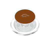 Stegosaurus Plated Dinosaur Science Graphic PopSockets PopGrip for MagSafe