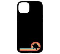 Stegosaurus - Sunset Retro 70s Dinosaur Dino Museum Case for iPhone 15 Plus