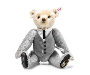 Steiff 007637 James Bond Jointed Goldfinger Musical Teddy Bear Limited Edition