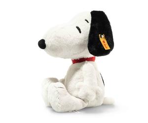 Steiff 024702 Soft Cuddly Friends Snoopy White Sitting Plush Soft Toy