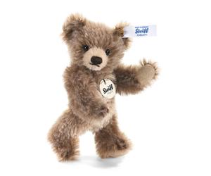 Steiff 040023 Mini Teddy Bear Brown tipped Mohair Miniature Jointed Bear