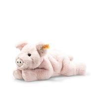 Steiff Piko Pig cuddly toy, cute stuffed toy with plastic eyes, children, boys & girls, Friends, plush toy 28 cm, pink, 063978