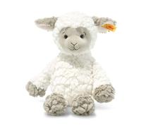 Steiff Lita Lamb cuddly toy, cute stuffed toy with plastic eyes, children, boys & girls, Friends, plush animal 30 cm, white, 073427
