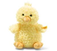 Steiff 073687 Original Plush Toy Pipsy Chick, Soft Cuddly Friends Cuddly Toy Approx. 22 cm, Branded Plush with Button in Ear, Cuddly Friend for Babies from Birth, Yellow