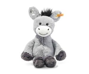 Steiff 073748 Soft Cuddly Friends Dinkie Donkey Grey Plush Medium
