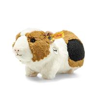 Steiff 073830 Original Plush Toy Guinea Pig Dalle with Squeaky, Cuddly Toy Approx. 22 cm, Branded Plush Button in Ear, Cuddly Friend for Babies from Birth, White, Brown, Black