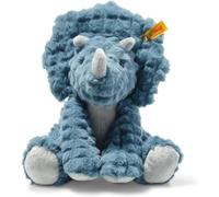 Steiff 087806 Soft Cuddly Friends Dixi triceratops, pe,28 cm, Aegean Blue
