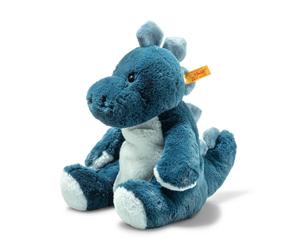 Steiff 087868 Soft Cuddly Friends Spott BLUE Stegosaurus Small Sitting Plush Toy