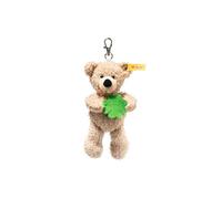 Steiff Fynn Teddy Bear Pendant 12 cm Beige Good Luck Lucky Charm Cuddly Teddy Made of Plush Four Leaf Clover Felt Ideal Gift Idea Machine Washable