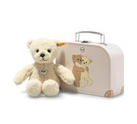 Steiff 114038 Mila Teddy bear 21 vanilla in suitcase, Autumn Blonde