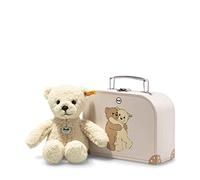 Steiff 114038 Mila Teddy bear 21 vanilla in suitcase, Autumn Blonde