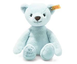 Steiff 242052 Soft Cuddly Friends My First Teddy Bear - 26 cm - Cuddly Toy for Babies - Light Blue, 161 g