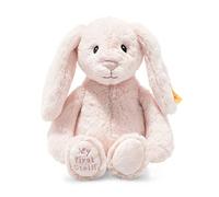Steiff 242359 Soft Cuddly Friends My First Hoppie Rabbit, Pink, 1 Count (Pack of 1)