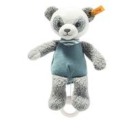 Steiff 242380 GOTS Paco Panda musix Box, Grey/White/pe
