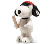 Limited Edition Steiff Snoopy Baseball Mohair Collector's Soft Toy 22cm 356346