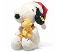 Steiff Snoopy Christmas With Woodstock In Santa Hat