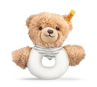 Steiff Baby Toy Rattle Nursey Sleep Well Bear Grey Teddy Bear Grip Toy 239939