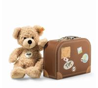 Steiff Bear With Suitcase Official Fynn Cuddly Teddy Soft Toy Gift 28cm 111471