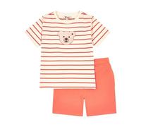 Steiff Boy's Kurzarm Set Short-Sleeved T-Shirt, Persimmon, 110