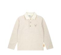 Steiff Boy's Poloshirt Langarm Long-Sleeved Polo Shirt, Sesame, 116