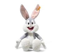 Steiff Bugs Bunny, cute cuddly toy, children, boys & girls, Friends, plush animal 32 cm, grey, 024672