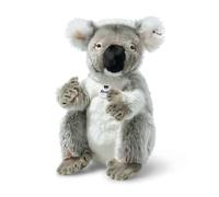 Steiff Colo Koala cuddly toy, cute stuffed toy with plastic eyes, children, boys & girls, plush toy 29 cm, dark grey, 067693