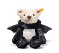 Steiff Cuddly Toy Mr Bat Teddy Bear, Cute Stuffed Toy with Plastic Eyes, Kids, Boys & Girls, Friends, Soft Toy 29 cm, Multicolour, 114250