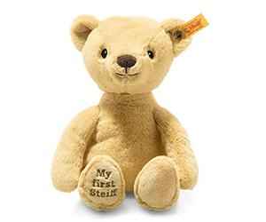 Steiff Cuddly Toy My First Steiff Teddy Bear for Birth, Cute Stuffed Toy, Boys, Girls & Babies from 0 Months, Soft Cuddly Friends, 26 cm Small, 242038