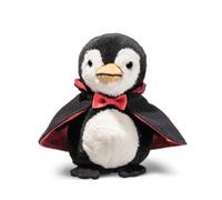 Steiff Cuddly Toy Nibble the Vampire Penguin, Cute Stuffed Toy, Kids, Boys & Girls, Friends, Soft Toy 15 cm, Multicolour, 057199