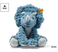 Steiff 087806 Soft Cuddly Friends Dixi triceratops, pe,28 cm, Aegean Blue