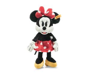 Steiff Disney Soft Cuddly Friends Minnie Mouse 12"""" Premium Stuffed Animal - Plush Soft Toy