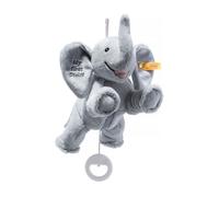 Steiff Ellie Elephant Musical Pull Toy 10 inch light grey peaceful Lullaby Plush Elefant cuddly soft plush machine washable