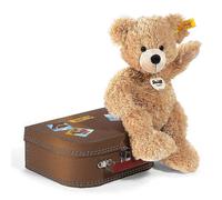 Steiff Fynn 28 cm Teddy Bear & Suitcase Beige