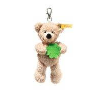 Steiff Fynn Teddy Bear Pendant 12 cm Beige Good Luck Lucky Charm Cuddly Teddy Made of Plush Four Leaf Clover Felt Ideal Gift Idea Machine Washable