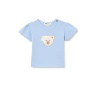 Steiff Girls' Short Sleeve T-Shirt, Chambray Blue, 80