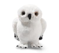 Steiff cuddly toy Hedwig the Owl, Harry Potter, cute soft toy with plastic eyes, children, boys & girls, friends, plush toy 21 cm, white, 024214