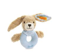 Steiff Hoppel Rabbit Grip Toy with Rattle(Blue, 12cm)
