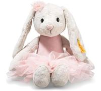 Steiff Hoppie Ballet Bunny 30 cm Colourful, Plush Toy with Floppy Ears, Fluffy Stuffed Toy in Ballet Outfit for Cuddling and Playing, Cuddly Toy for Girls and Boys, Machine Washable