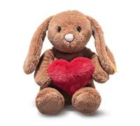Steiff Hoppie Rabbit Love Teddy Soft Toy 16Cm, Brown