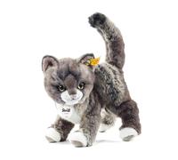 Steiff 099335 Kitty Cat Grey and Beige Plush Kitten
