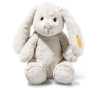 Steiff Light at Night Hoppie Rabbit Plush (Light Grey) - Collectible Soft Toy