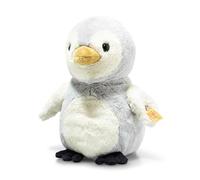 Steiff Lio Penguin light grey 21 cm, Soft Cuddly Friends, Stuffed Animal Penguin, fluffy Plush-Toy for playing & cuddling, made of cuddly soft Plush for gentle Baby Skin, Machine washable