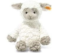Steiff Lita Lamb Toy Figure - Premium Soft Cuddly Friends Stuffed Animal for Kids (White/Taupe, 12")