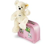 Steiff 'Lotte' Teddy Bear in Pink Suitcase - washable plush soft toy - 111563