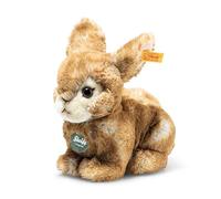 Steiff Melly Rabbit sitting brown 20 cm, Teddies for Tomorrow, Stuffed Animal Rabbit, fluffy Plush-Toy for playing & cuddling, made of cuddly soft Plush, Machine washable