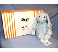 Steiff My First Rabbit Blue Soft Body Plush Gift 242335 Bear New Baby GIFT BOXED