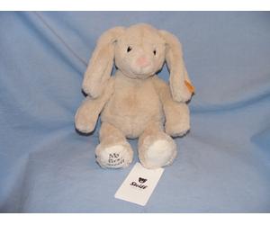 Steiff My First Rabbit Light Grey Soft Plush Gift 242342 Bear New Baby NEW