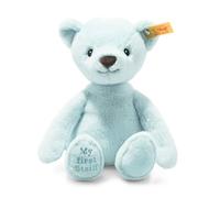 Steiff My first Teddy Bear cuddly toy, cute stuffed toy, boys, girls & babies from 0 months, Friends, 26 cm, light blue, 242144