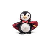Steiff Cuddly Toy Nibble the Vampire Penguin, Cute Stuffed Toy, Kids, Boys & Girls, Friends, Soft Toy 15 cm, Multicolour, 057199